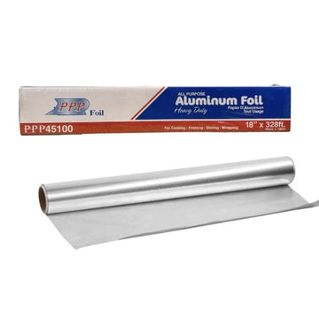 PPP heavy duty aluminum foil roll 18 inch x 328 ft commercial kitchen foil