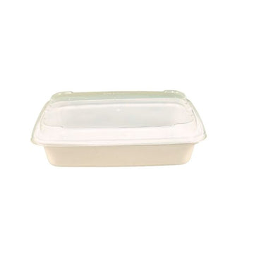PPP T-16 16oz white rectangle plastic container 150 sets bulk packaging