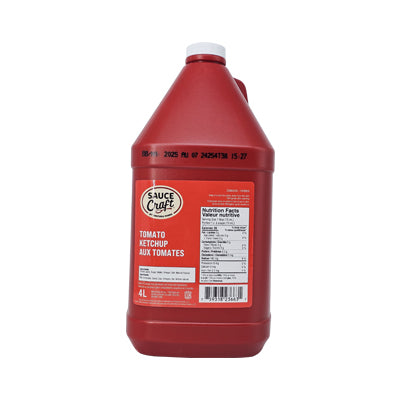 Bulk 4x4L case of tomato ketchup for high-volume restaurant and catering use