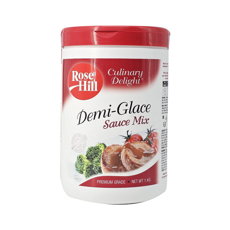 Glossy brown demi-glace sauce being poured over a grilled steak in a professional kitchen.