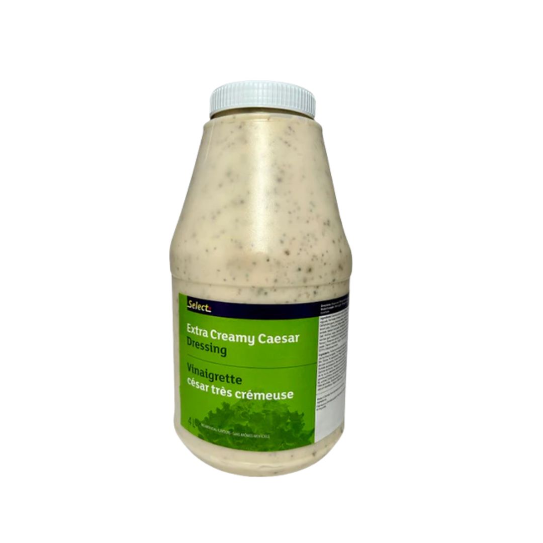 Large commercial size creamy Caesar dressing for restaurant-style salads and dipping