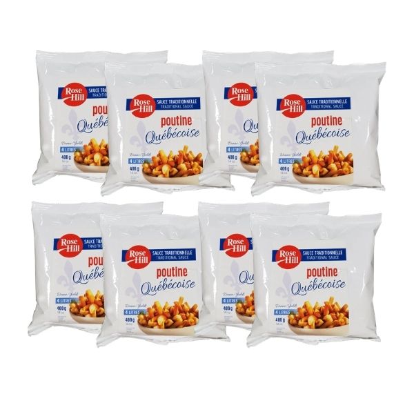 traditional Quebec poutine gravy sauce for fries and curds

