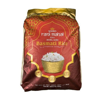 Golden Rani Mahal XXXL 1121 basmati rice 40lb bag premium long grain rice