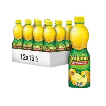 ReaLemon lemon juice 945ml bottles case of 12 bulk pack for restaurants and catering kitchens