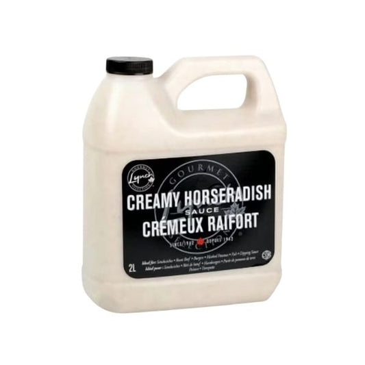 creamy horseradish sauce 2L bulk container for restaurant use

