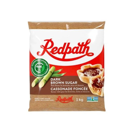 Redpath dark brown sugar 1kg pack for baking and desserts