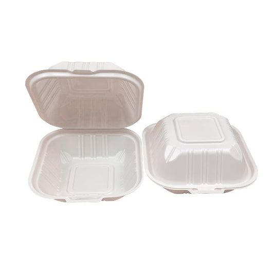 Polypropylene hinged lid takeout containers 5.5 inch clamshell food containers for restaurants