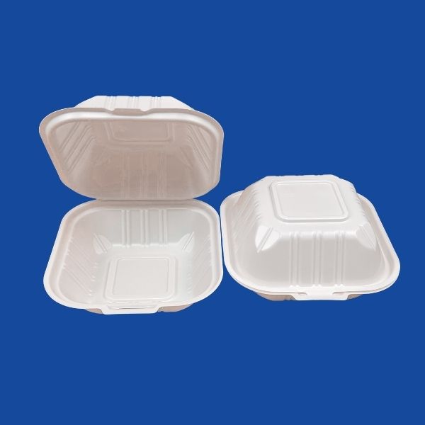Polypropylene hinged lid takeout containers 5.5 inch clamshell food containers for restaurants