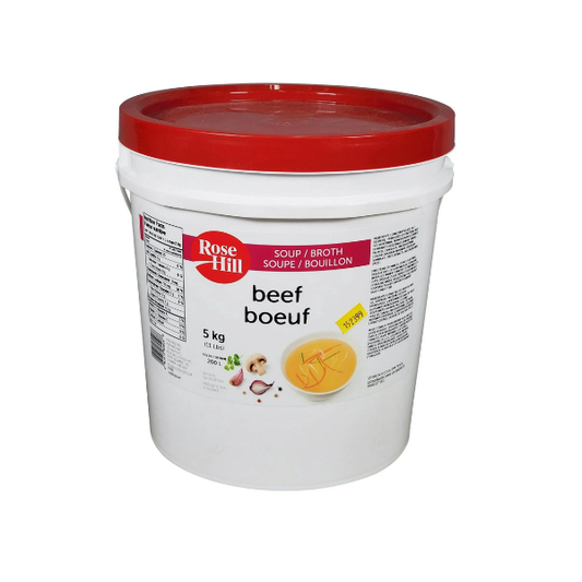 Rose Hill beef soup base 5kg bulk pail for restaurants