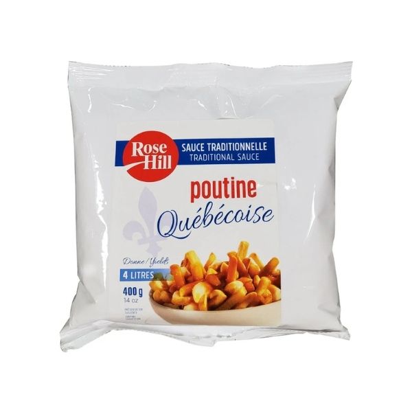 Rose Hill poutine sauce 400g pack for home and foodservice
