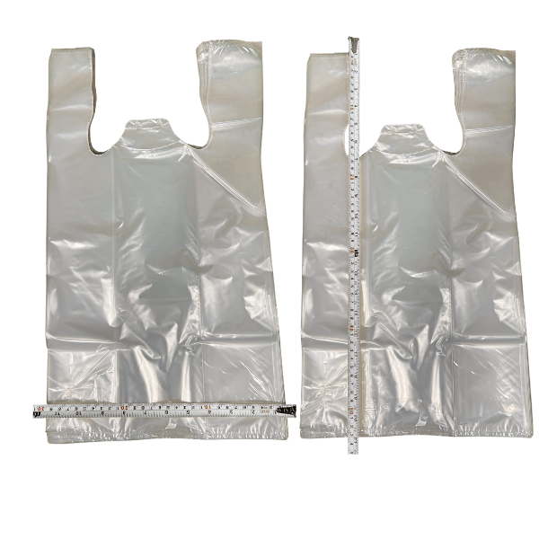 Bulk S-4 clear carry-out plastic bags for restaurants in GTA Ontario
