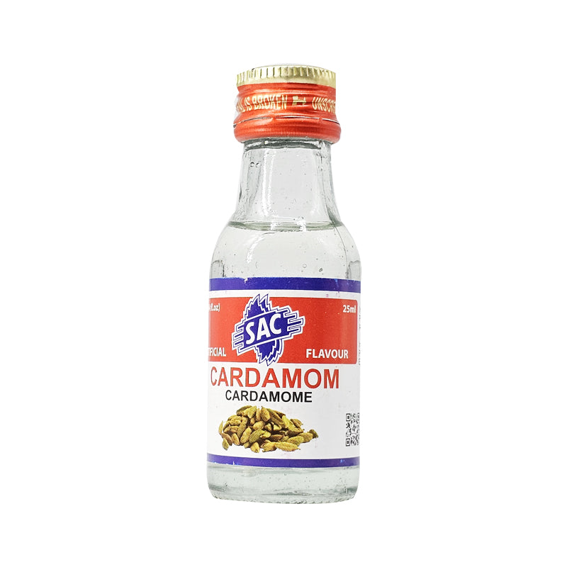 SAC cardamom flavour 25ml bottle packaging