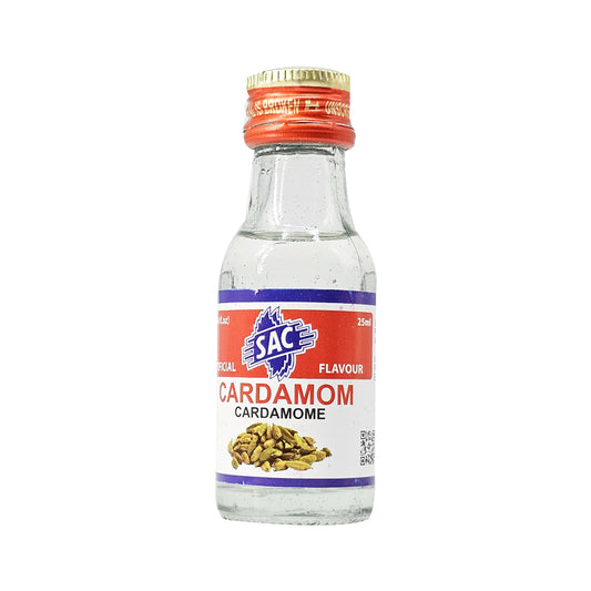 SAC cardamom flavour 25ml bottle packaging