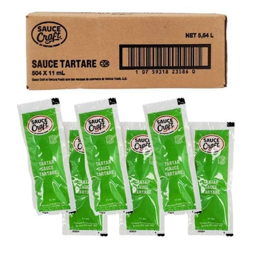Sauce Craft tartar sauce 7ml single serve packets for seafood