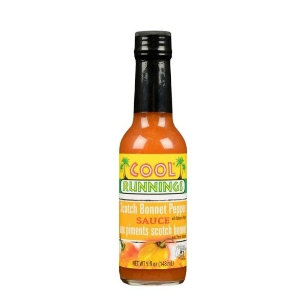 Caribbean style hot sauce Scotch bonnet flavor bottle