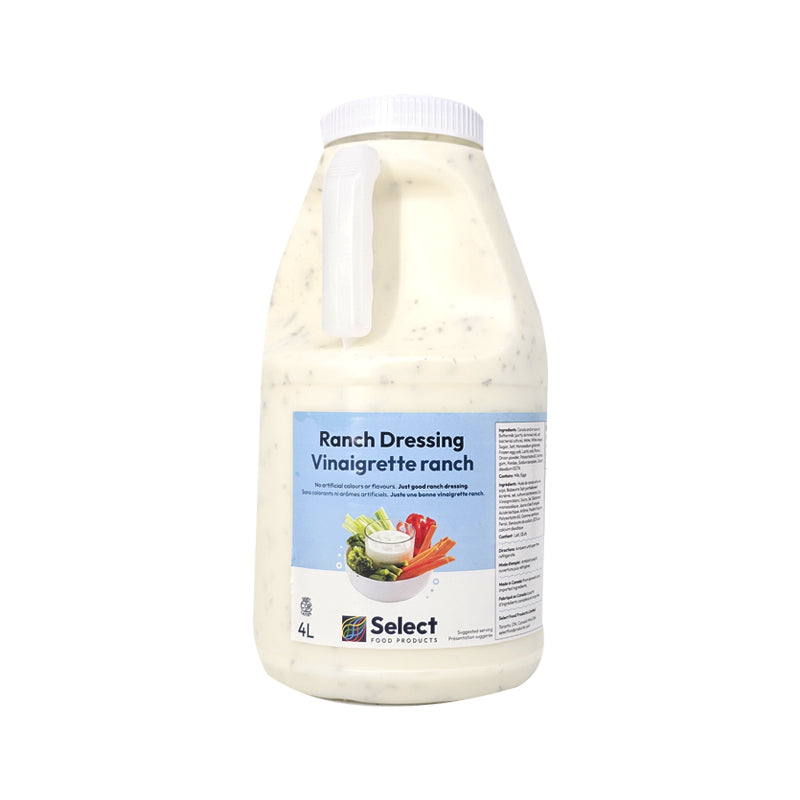 Creamy ranch dressing 4L ready-to-use foodservice jug

