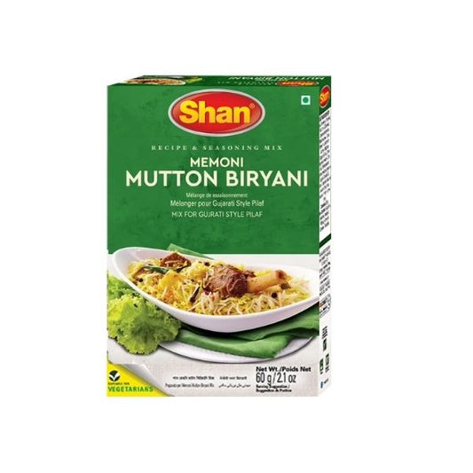 Shan Memoni mutton biryani mix 60 g box pack
