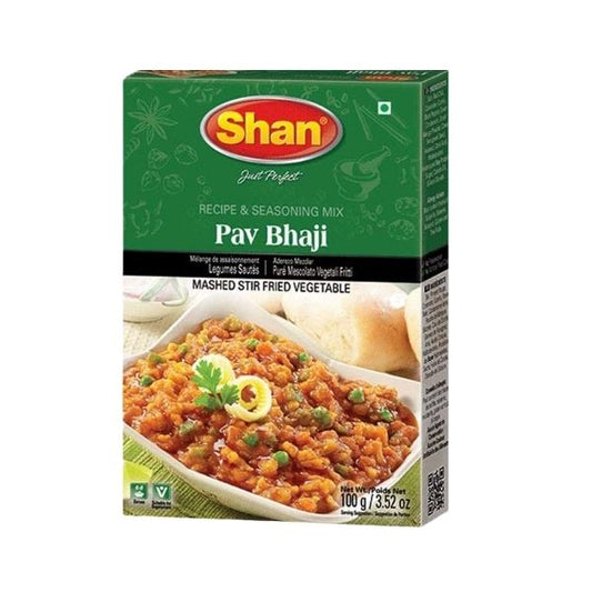Shan Pav Bhaji mix 100 g box front view
