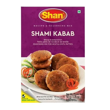 Shan shami kabab mix 50 g box front view
