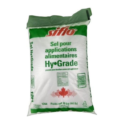 20kg Sifto Hy-Grade bulk food salt for restaurants in GTA Ontario