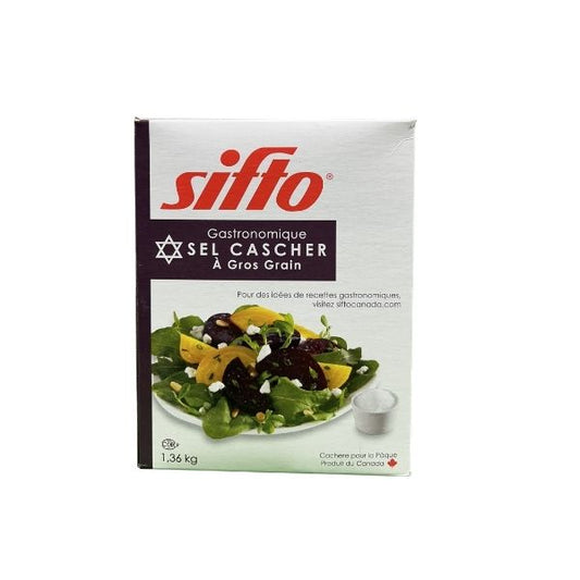 Sifto kosher salt coarse crystals 1.36 kg box