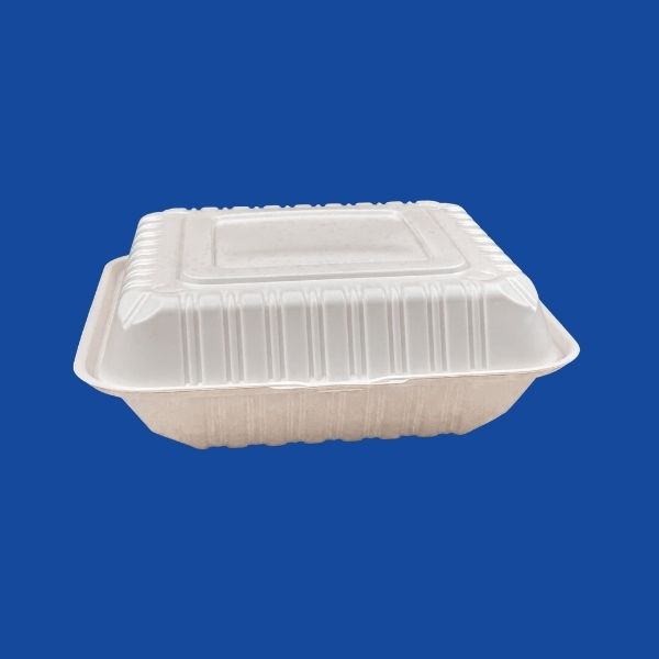 9x9 polypropylene hinged takeout container microwave safe bulk pack