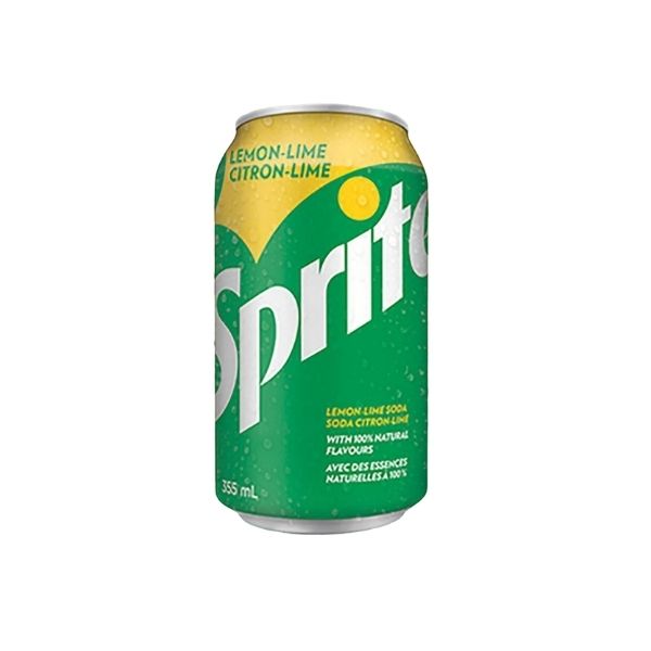 Sprite lemon lime soda aluminum cans shrink wrapped 24 pack beverage supply
