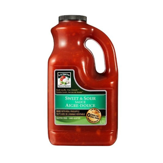 sweet and sour sauce label showing pineapple-based sauce
