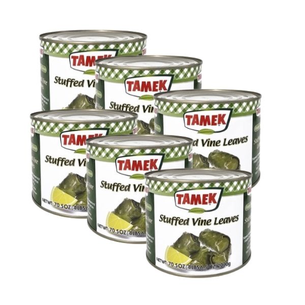 Tamek stuffed vine leaves bulk 6x2kg case pack for restaurants
