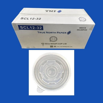 translucent plastic lid for hot soup container food service packaging