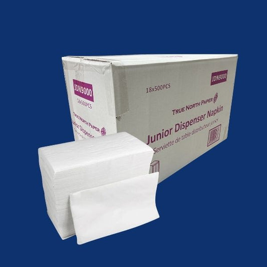 True North junior dispenser napkins 9000 pack box packaging