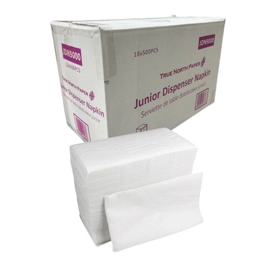 True North junior dispenser napkins 9000 pack box packaging