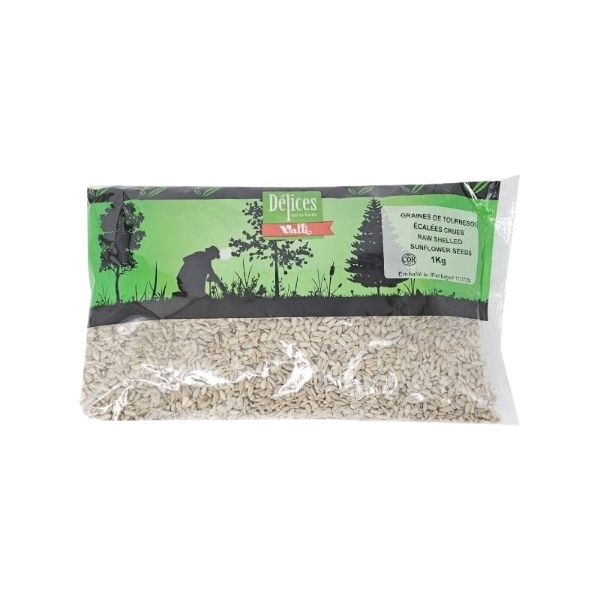 Valli Délices raw shelled sunflower seeds 1kg pack