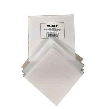 VALUE+ 5.25 inch patty paper dry wax sheets 1000 pack for burger prep