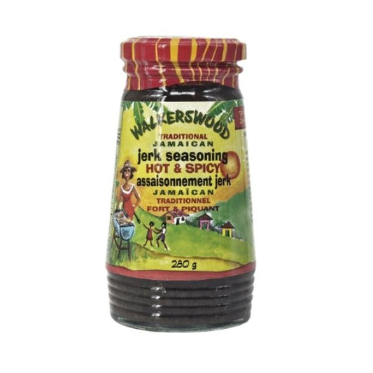 Walkerswood hot and spicy jerk seasoning 280g jar
