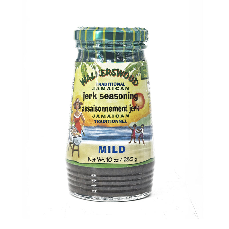 jerk seasoning glass jar for Caribbean cooking
