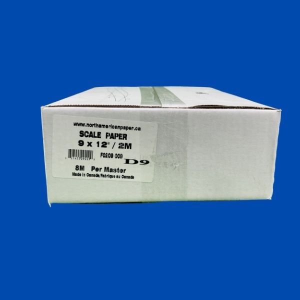 white 9x12 scale paper sheets stack used for food wrapping and deli counters