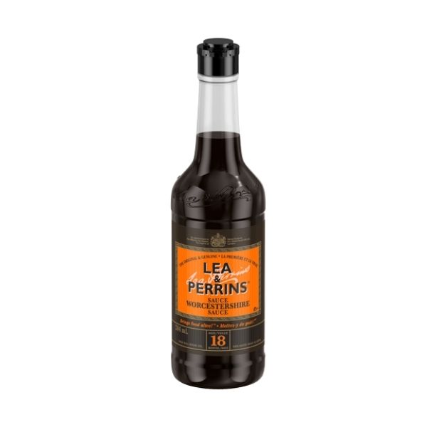 Worcestershire sauce glass bottle for cooking and marinades
